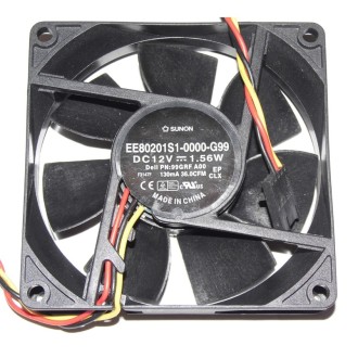 Sunon Ventilátor, 80 mm, 12V, PN: EE80201S1-0000-G99