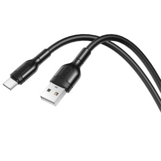 XO datový kabel USB-A/USB-C, 1 m - černá