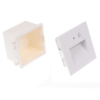 T-led LED vestavné svítidlo PIR-LOPEN-W-IP65 bílé Varianta: Teplá bílá