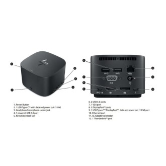HP Thunderbolt Dokovací stanice G2 230W - oddělitelný konektor