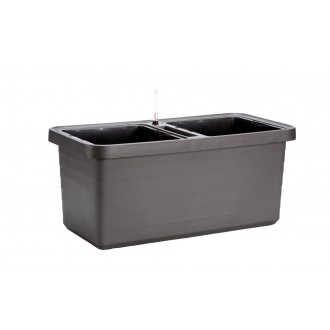 Truhlík samozavlažovací Berberis Duo - antracit 80 cm