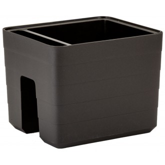 Truhlík samozavlažovací Berberis na zábradlí - antracit 30 cm