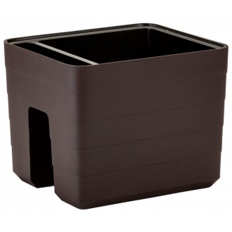 Truhlík samozavlažovací Berberis na zábradlí - čokoláda 30 cm