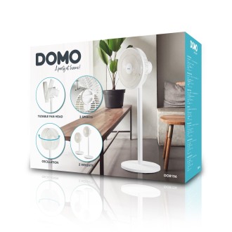 Stojanový ventilátor 2v1- bílý - DOMO DO8156