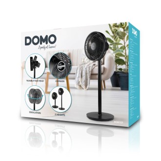 Stojanový ventilátor 2v1-  černý - DOMO DO8157
