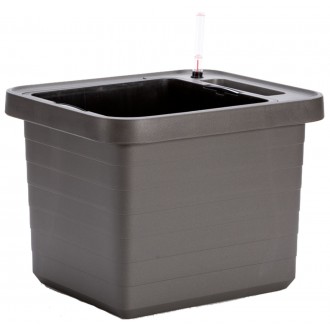 Truhlík samozavlažovací Berberis Uno - antracit 45 cm