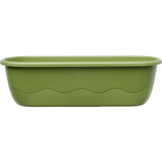 Truhlík samozavlažovací Mareta - sv.zel + tm.zel. 60 cm