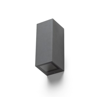 Rendl - DESMOND II nástěnná stříbrnošedá 230V GU10 2x35W IP44