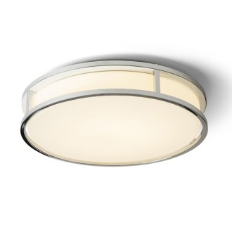 Rendl - GRANDE LED 35 stropní opálové sklo/černá 230V LED 24W IP44 3000K Barva/Materiál: chrom, opálové sklo