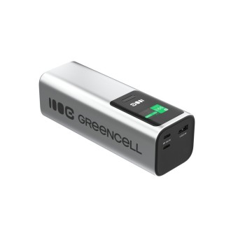 GreenCell Green Cell PowerPlay Ultra powerbanka 25200 mAh, 140W, 2xUSB-C + USB-A, LCD displej, černá