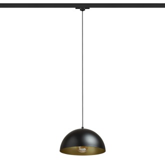Rendl - GLADYS 30 pro tříokr. lištu černá/zlatá 230V LED E27 15W Barva: Černá