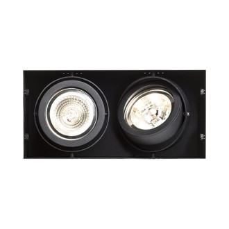 Rendl Zápustné svítidlo ELECTRA II bezrámečkové, černé, G53, 2×15W, 12V Barva: Černá