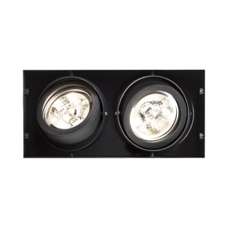 Rendl Zápustné svítidlo ELECTRA II bezrámečkové, černé, G53, 2×15W, 12V Barva: Černá