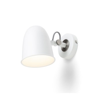 Rendl DANNY nástěnná černá mosaz 230V LED E14 5W Barva: Bílá, Barva / Materiál: matný nikl