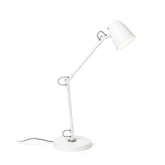 Rendl DANNY stolní černá mosaz 230V LED E14 5W Barva: Bílá, Barva / Materiál: matný nikl