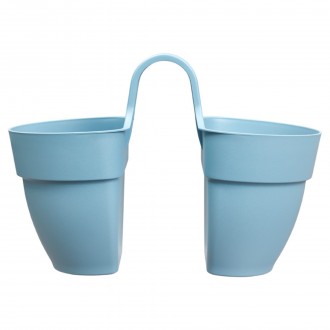 Květináč Vibia Campana Flower Twin - vintage blue 21 cm