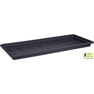 Miska pod truhlík Green Basics Garden XXL - living black 60 cm