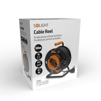Solight Prodlužovací přívod na bubnu-1zásuvka-50m-3x1,5mm2-IP44 PB31