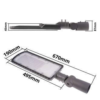 T-led LED veřejné osvětlení VO2 100W Varianta: Denní bílá