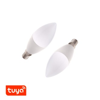 T-led - SMART LED žárovka E14 Tuya RGBCCT TU5W Varianta: SMART LED žárovka E14 Tuya RGBCCT TU5W, Napětí (V): 230 V