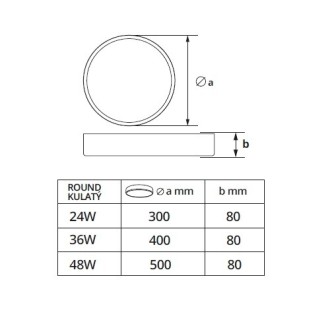T-led SMART Tuya LED svítidlo RENDO 36W CCT kulaté bílé Varianta: SMART Tuya LED svítidlo RENDO 36W CCT kulaté bílé
