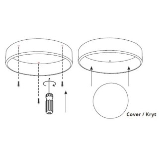 T-led LED svítidlo RENDO 48W CCT kulaté bílé stropní Varianta: LED svítidlo RENDO 48W CCT kulaté bílé stropní