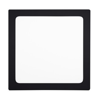 Solight LED mini panel CCT, přisazený, 24W, 1800lm, 3000K, 4000K, 6000K, čtvercový, černá barva