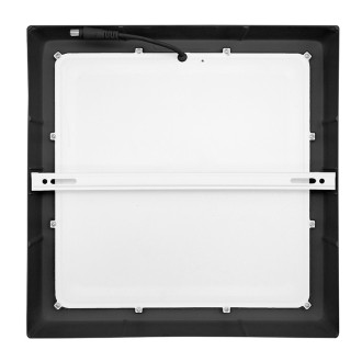 Solight LED mini panel CCT, přisazený, 24W, 1800lm, 3000K, 4000K, 6000K, čtvercový, černá barva