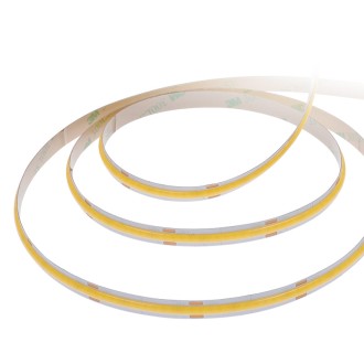 Solight LED COB pásek, sada s adaptérem, vypínač, 5m, 8W/m, 800lm/m, teplá bílá
