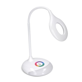 Solight LED stolní lampička nabíjecí, 5W, RGB podsvícení, stmívatelná, USB napájení