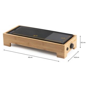 Stolní elektrický gril Plancha - Bamboo Style - DOMO DO9270G
