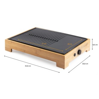 Stolní elektrický gril Plancha - Bamboo Style - DOMO DO9271G
