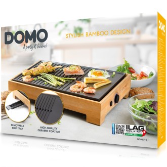 Stolní elektrický gril Plancha - Bamboo Style - DOMO DO9271G