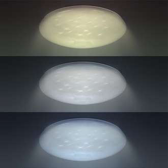 Solight LED stropní světlo Star, kulaté, 24W, 2400lm, dálkové ovládání, 37cm