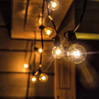 Solight LED venkovní řetěz s žárovkami, 25 žárovek, 15m+5m, 20W, teplá bílá