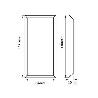 T-led LED panel BLP30120 40W 30x120cm Varianta: Teplá bílá