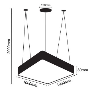NEDES LED svítidlo 170W / 4000K - LCL7223-H