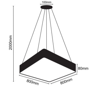 NEDES LED svítidlo 110W / 4000K - LCL7222-H