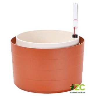 Květináč samozavlažovací Berberis bez závěsu - terakota + sl. kost 26 cm