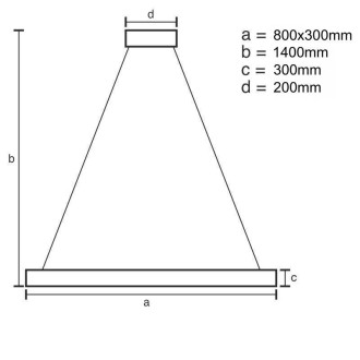 NEDES LED svítidlo + dálkový ovladač 110W - J6309/C