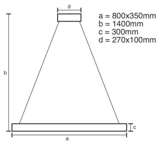 NEDES LED svítidlo + dálkový ovladač 90W - J6307/C