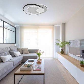 NEDES LED stropní svítidlo s dálkovým ovladačem 80W - J1333/W