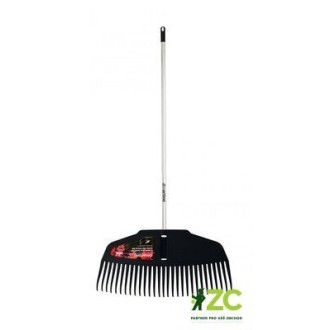Hrábě švédské pevný plast 580 mm - s hliníkovou násadou 150 cm