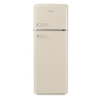 Retro lednice s mrazákem nahoře - krémová - PRIMO PR167RKC