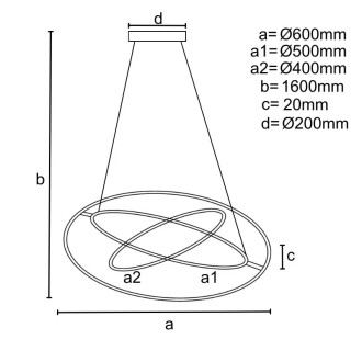 NEDES LED svítidlo + dálkový ovladač 105W - J4350/CH