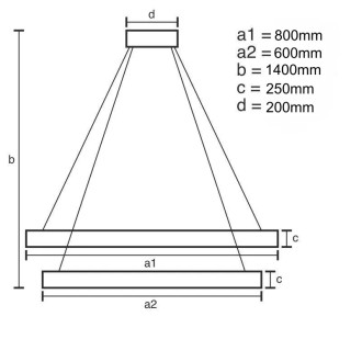 NEDES LED svítidlo + dálkový ovladač 190W - J6343/C