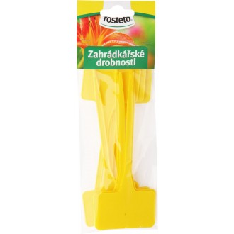 Jmenovka zapich Rosteto SL 135 žlutá 15x5,5x3,5 cm (sada 10ks) rovná