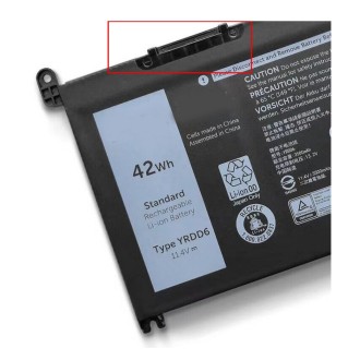 DeTech Baterie YRDD6 pro Dell Inspiron, Latitude, Vostro, Chromebook, 11.4V, 3600mAh
