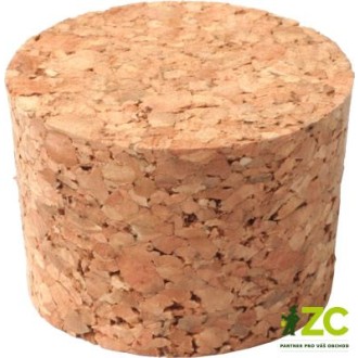 Zátka korek kónická 27 x průměr 26/23 mm