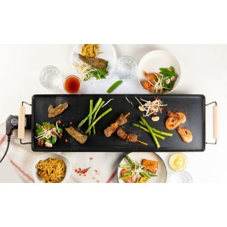Rodinný gril Teppanyaki - Wood Look - DOMO DO8312TP